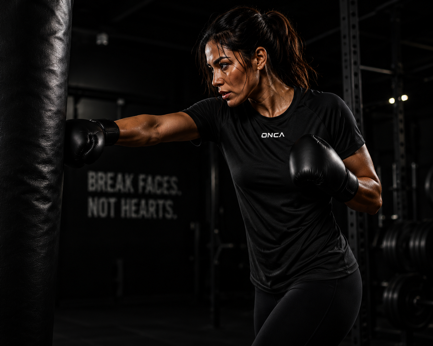 Break Faces Not Hearts — Performance T-Shirt